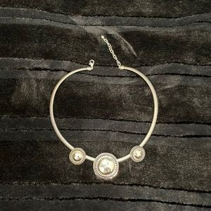 Silver choker necklace!